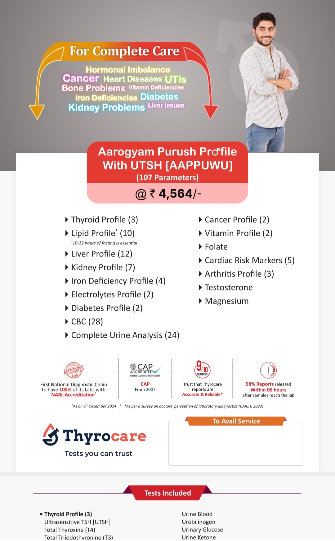 Aarogyam Purush Profile with UTSH 